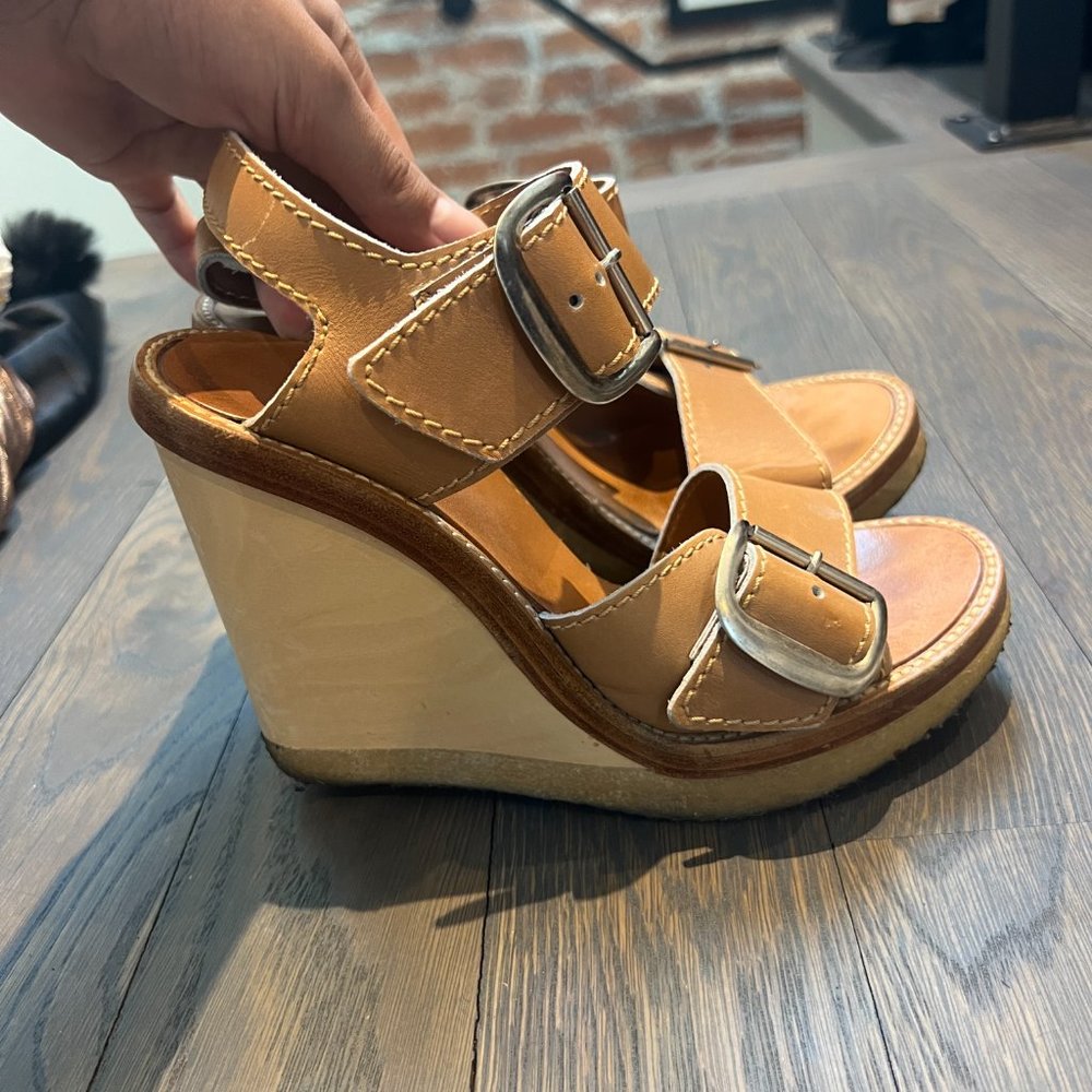 Chloe Wedge Heels - Vintage (Size 36) - Picture 3 of 5